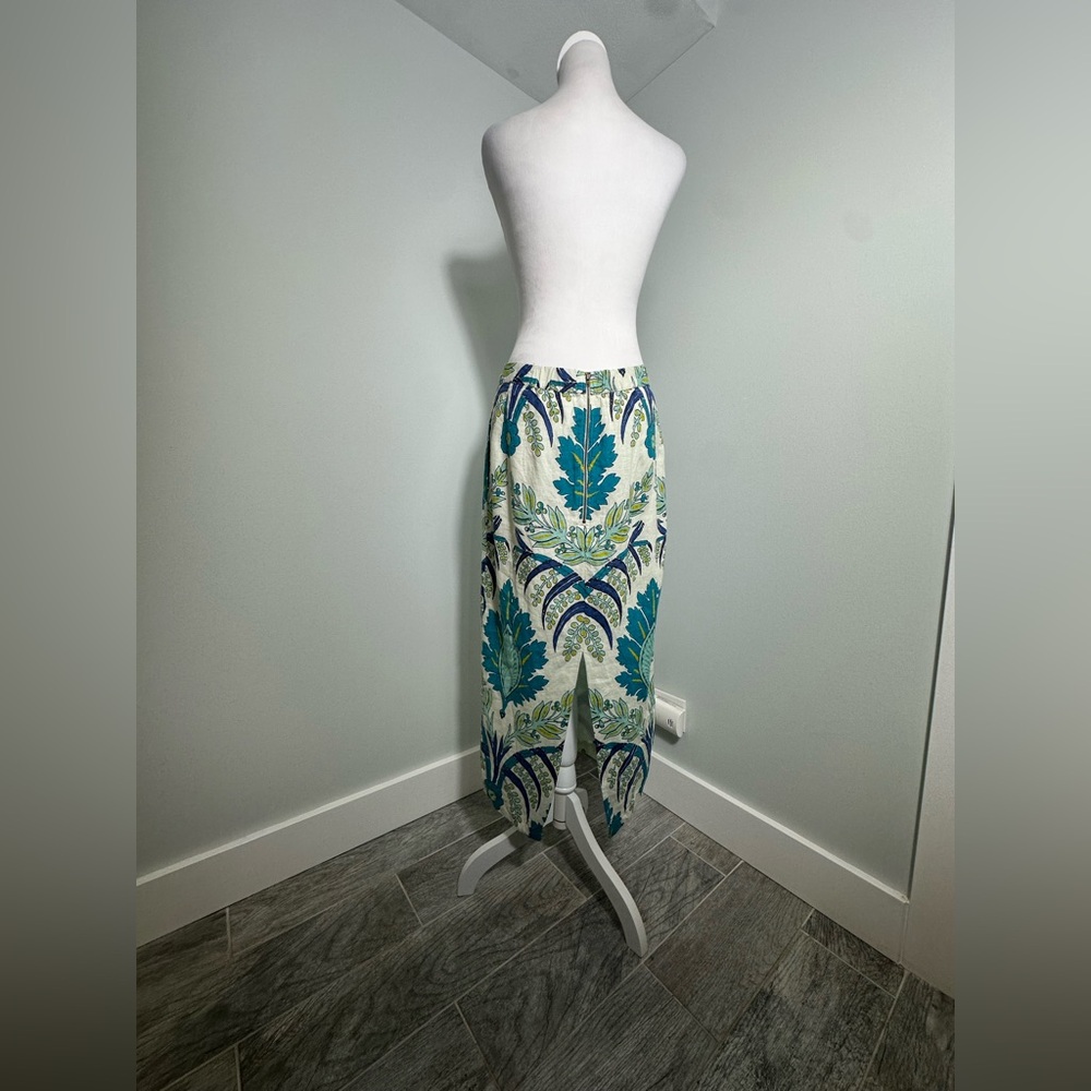 Sundance Linen Paisley Cottagecore Midi Skirt Size 10 - Picture 6 of 14